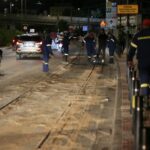 Σύγκρουση λεωφορείου με τραμ στον Πειραιά