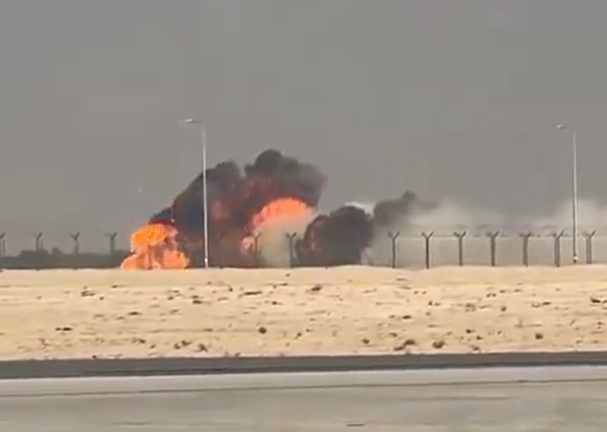 Συντριβή ινδικού μαχητικού στην Αεροπορική Έκθεση του Ντουμπάι