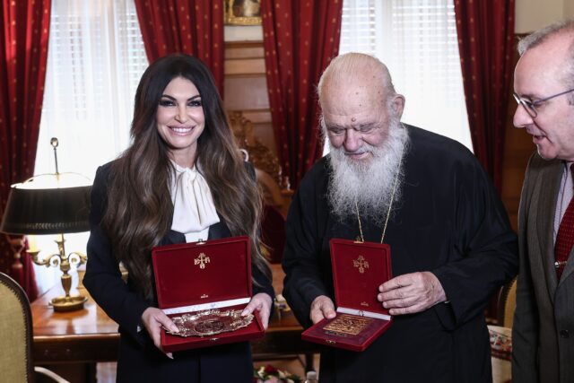 Με τον Αρχιεπίσκοπο Ιερώνυμο συναντήθηκε η Κίμπερλι Γκίλφοϊλ