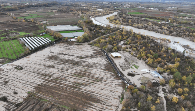 Υπερχείλισε ο Καλαμάς – Προβλήματα από την κακοκαιρία στη βόρεια Κέρκυρα