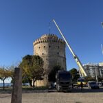 Θεσσαλονίκη: Προετοιμασίες για το μεγάλο πάρτι αλλαγής του χρόνου στον Λευκό Πύργο