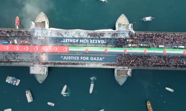 Τουρκία: Εκατοντάδες χιλιάδες άνθρωποι διαδήλωσαν για τη Γάζα