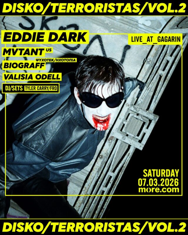 Disko – Terroristas Vol 2: Ο Eddie Dark επιστρέφει στο Gagarin πιο καταστροφικός από ποτέ