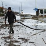 Εικόνες καταστροφής στη Λάρισα από την κακοκαιρία