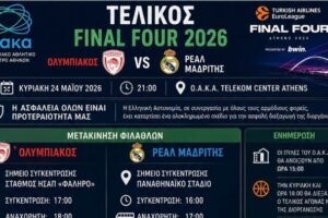 Euroleague: Οδηγίες και μέτρα για τον τελικό