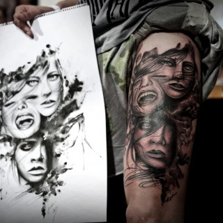 Σκιές και χρώματα πάνω στο δέρμα