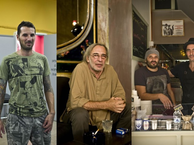 Πάρτι και εκθέσεις στο Booze, ψάρια στον Τριαντάφυλλο, καφέ στη Γωνιά του Καφέ, κούρεμα στο Box, σουβλάκι στο Ελληνικόν, ξύρισμα στο Παραδοσιακό Κουρείο, φαλάφελ στο Falafellas, τατουάζ στο Popeye Loves Olive